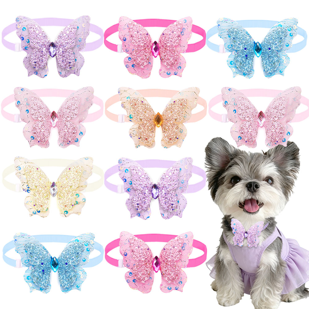 Pet Supplies Coupon - 50PCS Dog Bowties Spring Summer Adjustable