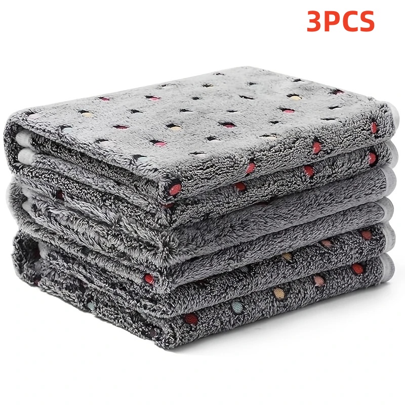 Pet Supplies Delivery - 3PCS Soft Fluffy Pet Blanket Cute