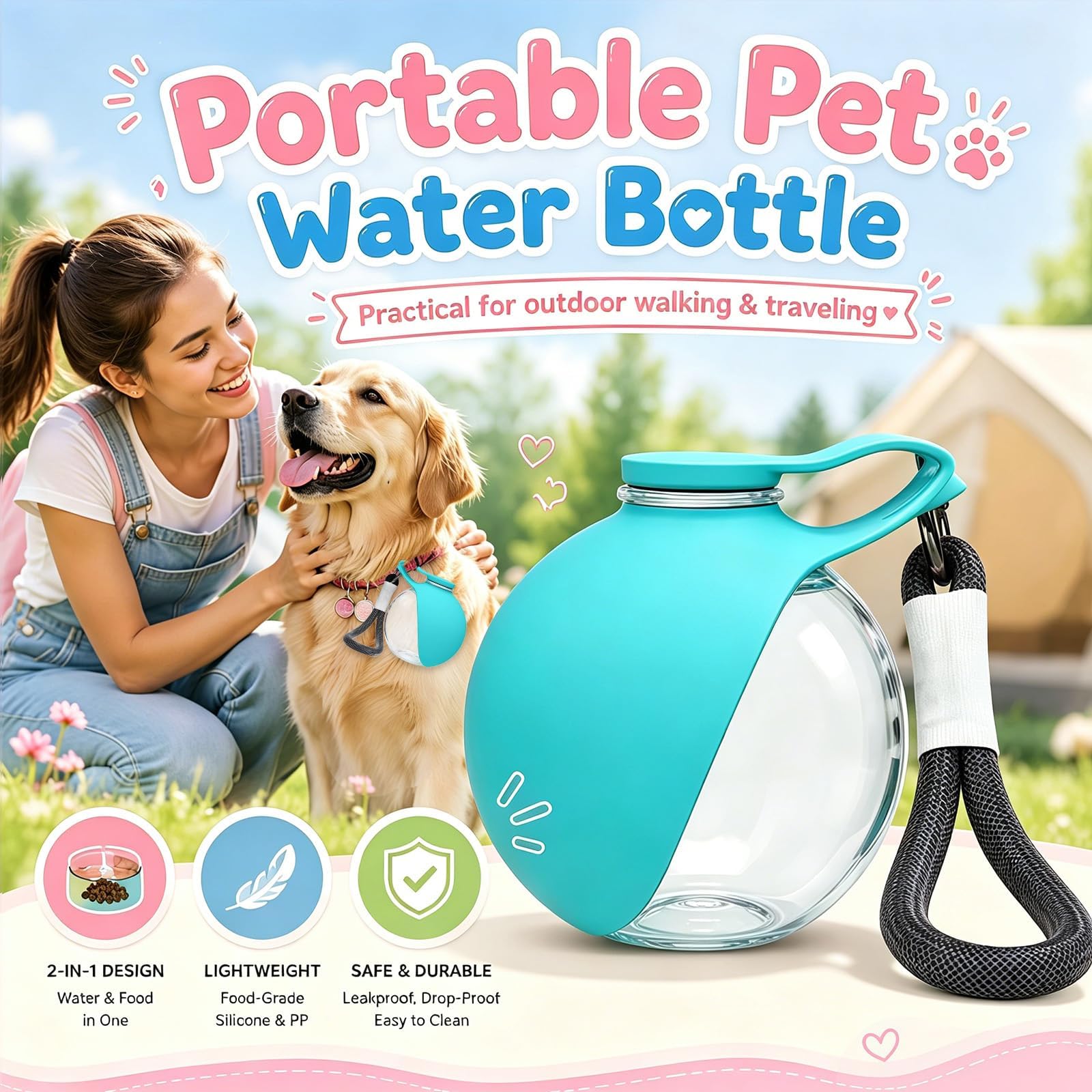 New 2026 2 in 1 Portable Dog W - đánh giá và giá Pet Supplies Dropshipping