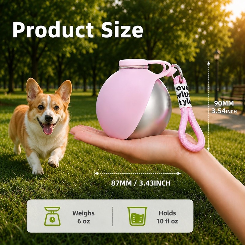 Dog Water Bottle Stainless Ste - đánh giá và giá Pet Supplies Dropshipping