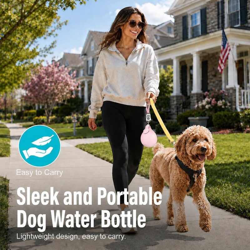 Dog Water Bottle Stainless Ste - đánh giá và giá Pet Supplies Dropshipping