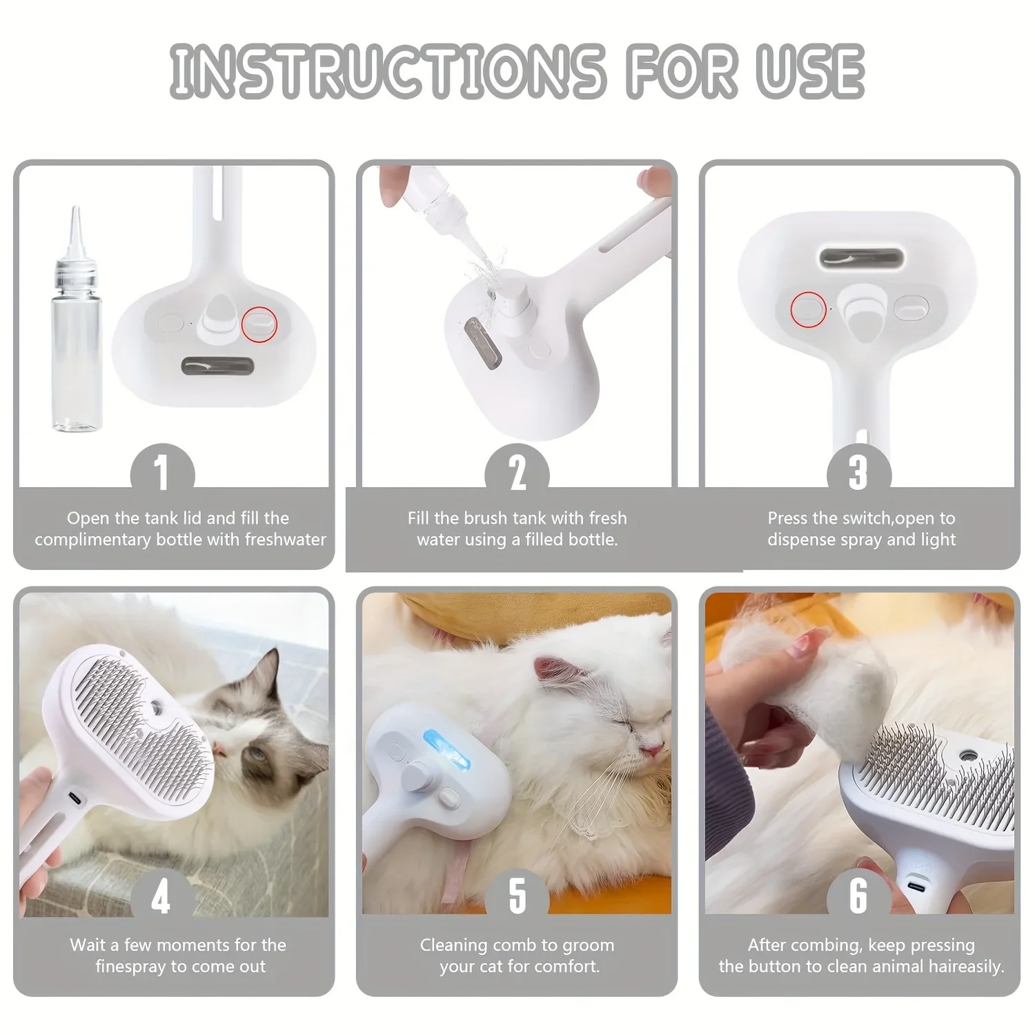 Pet Spray Hair Comb Pet Hair R - đánh giá và giá Pet Supplies Dropshipping